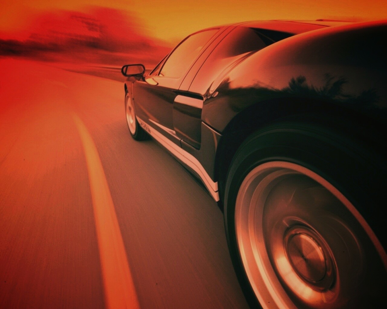 Авто на повороте обои