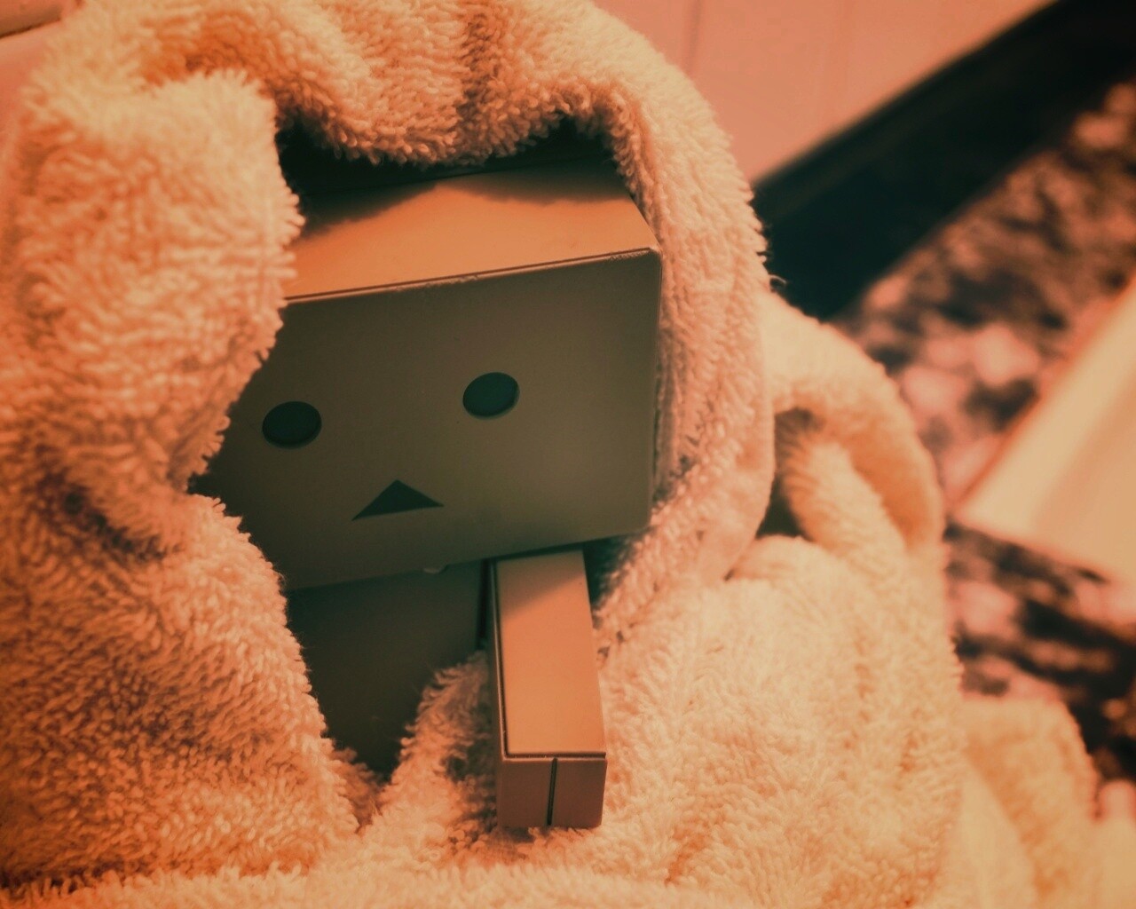 Yotsubato Danbo в полотенце обои