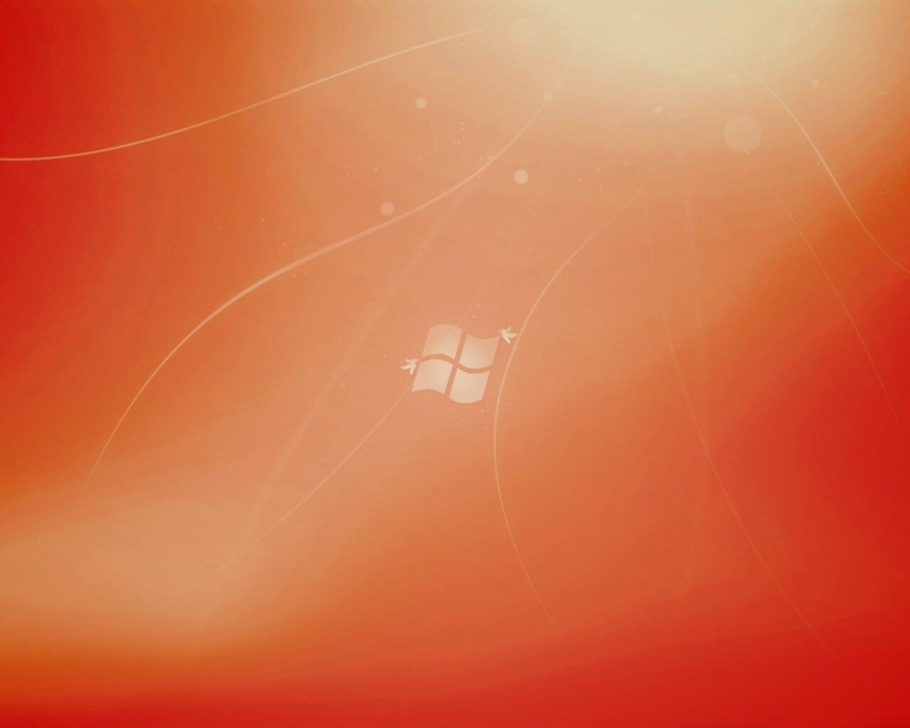 Оранжевый логотип Windows обои