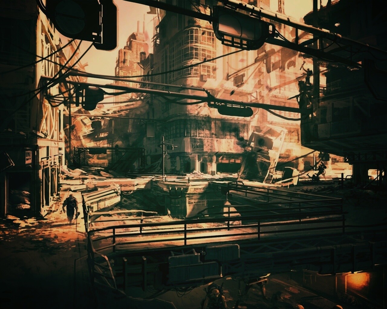 Локация из Fallout 3 обои