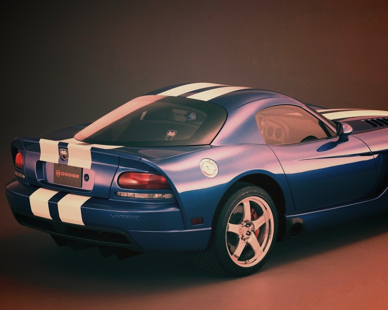 Синий Dodge Viper обои