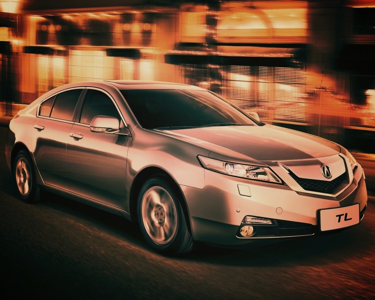 Acura в движении обои
