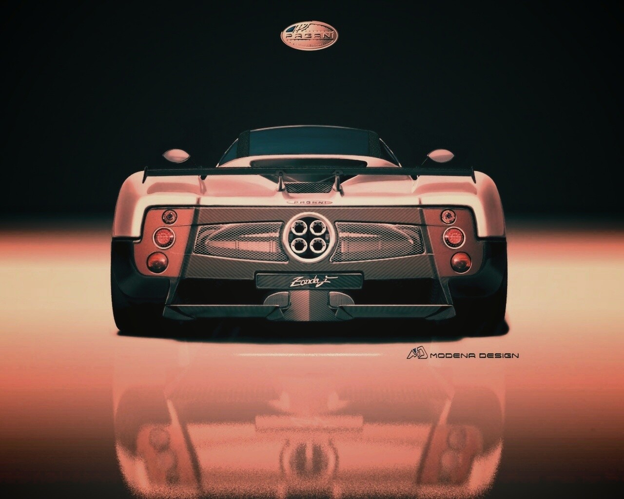 Pagani Zonda рендер обои
