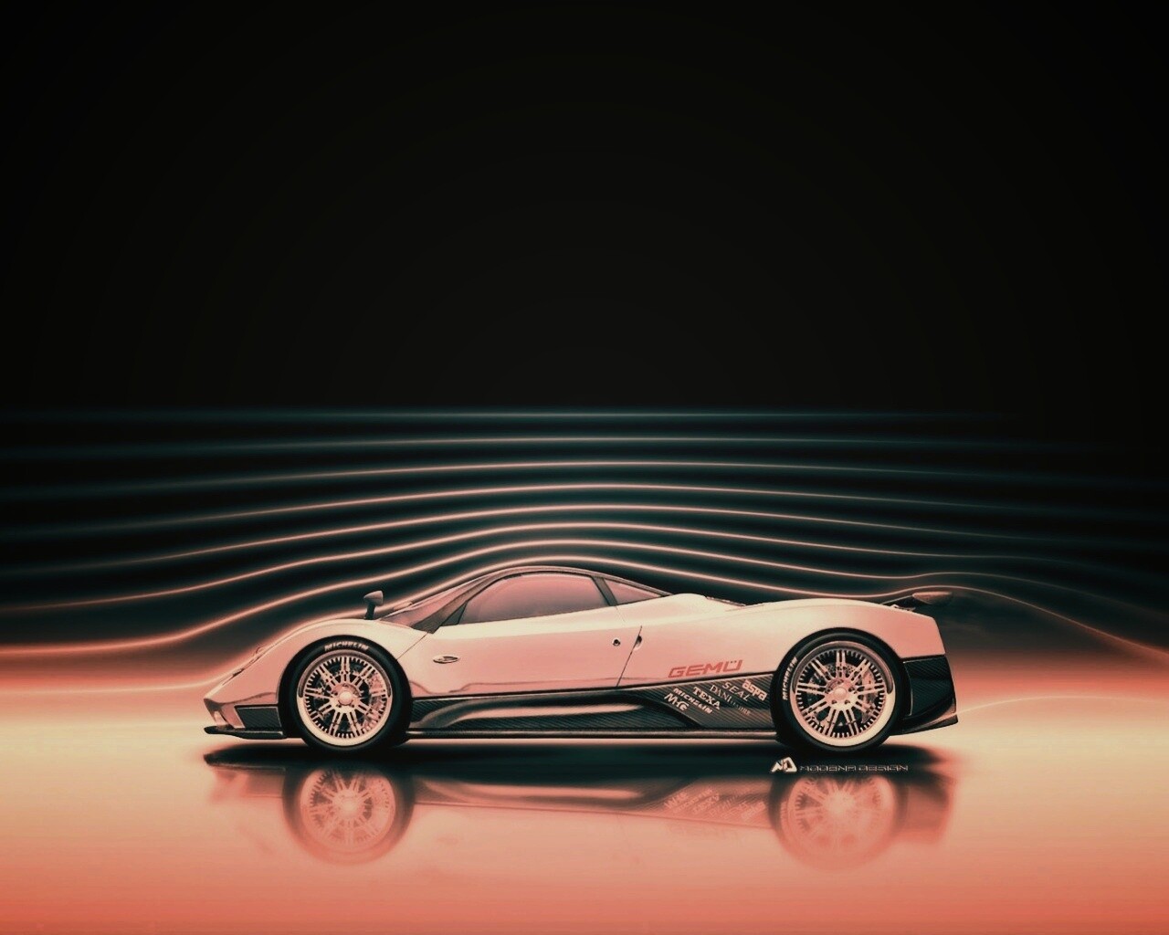 Аэродинамика Pagani Zonda обои