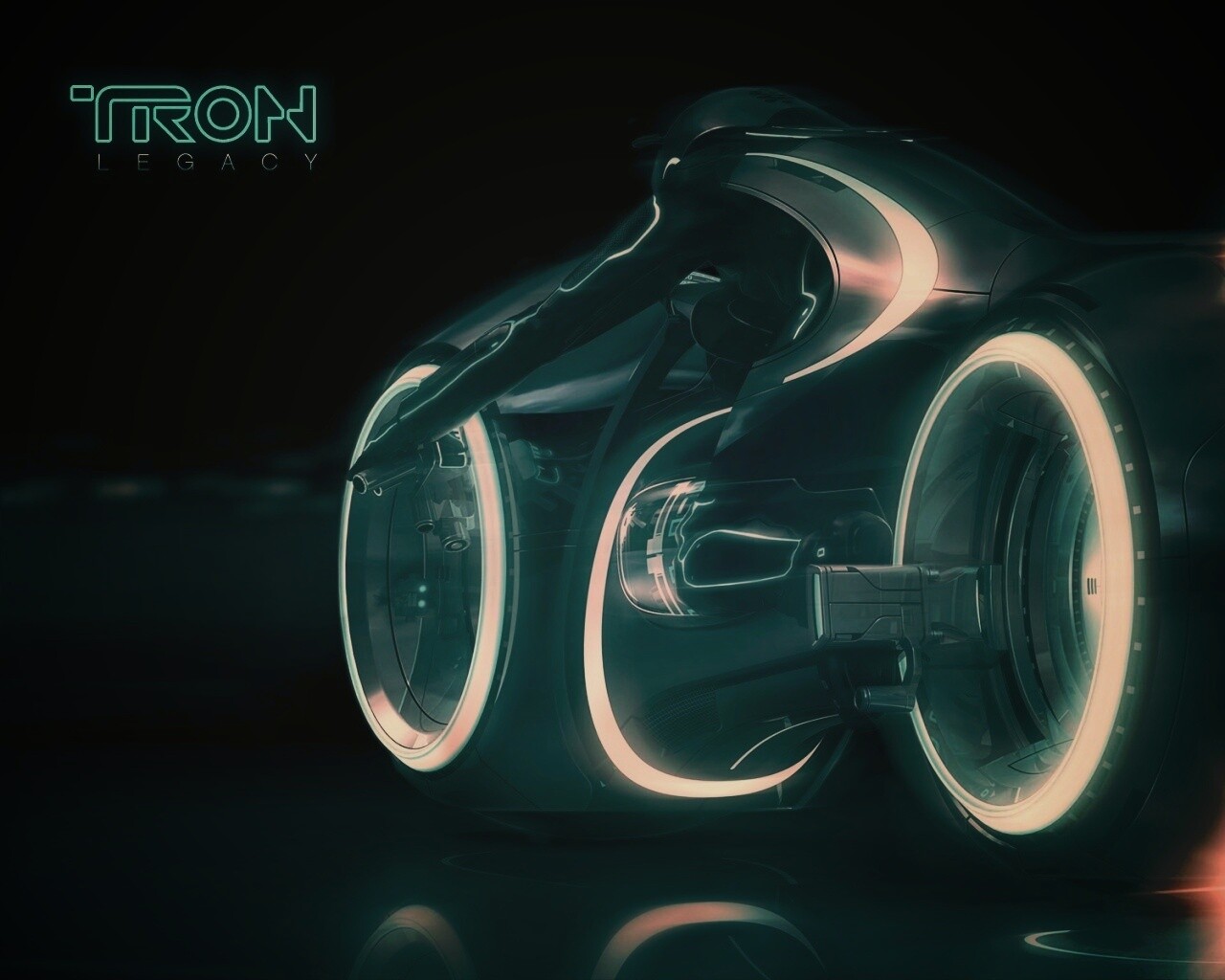 Светоцикл из TRON обои