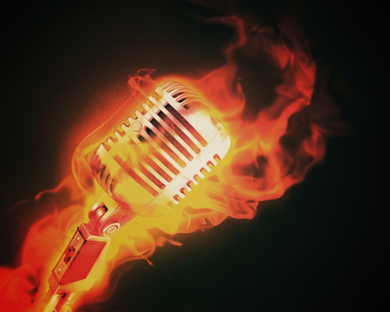 On fire! обои