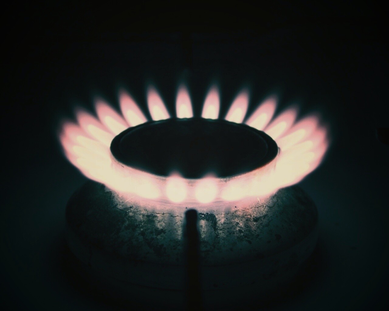 Огонь газовой конфорки обои