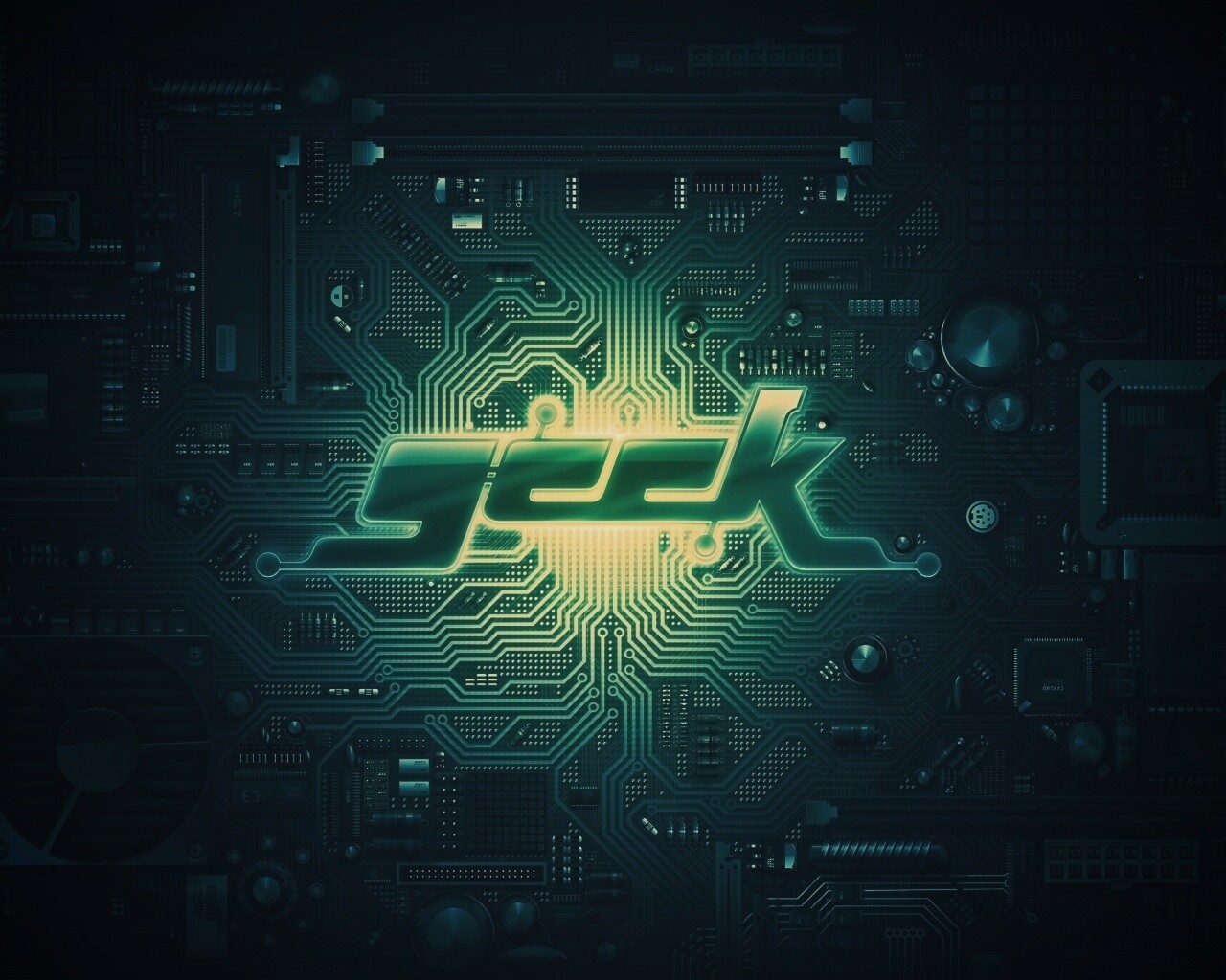 Печатная плата Geek обои