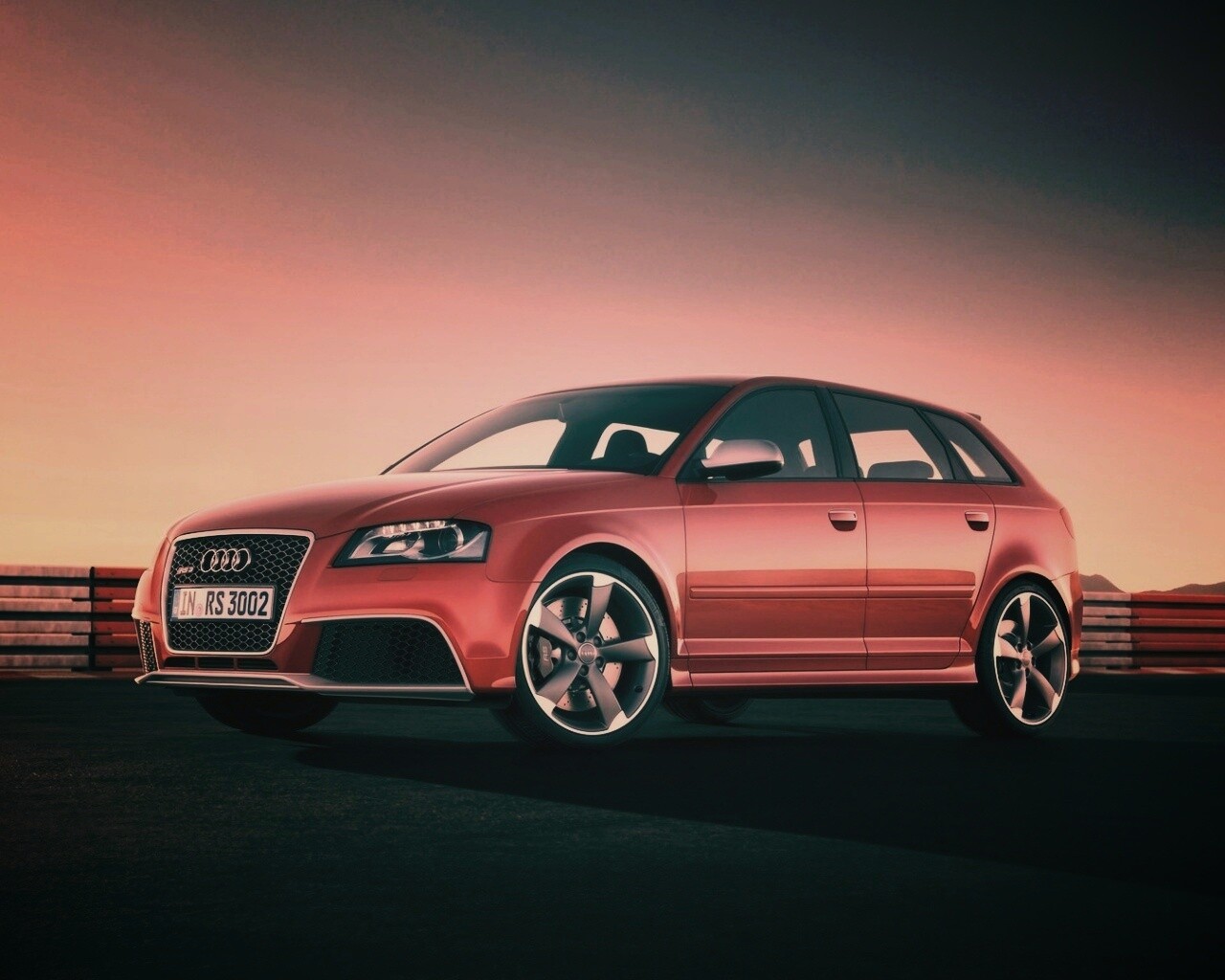 Фотосессия Audi RS3 на треке обои