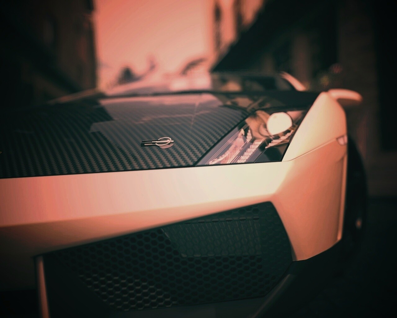 Lamborghini с карбоновым багажником обои