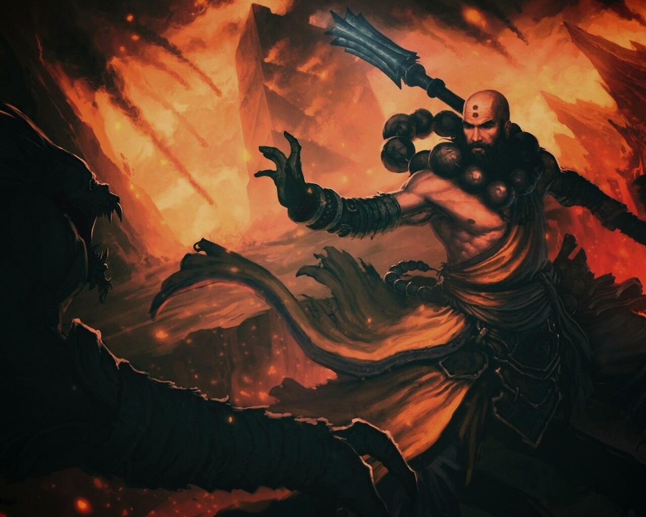 Монах из Diablo 3 обои