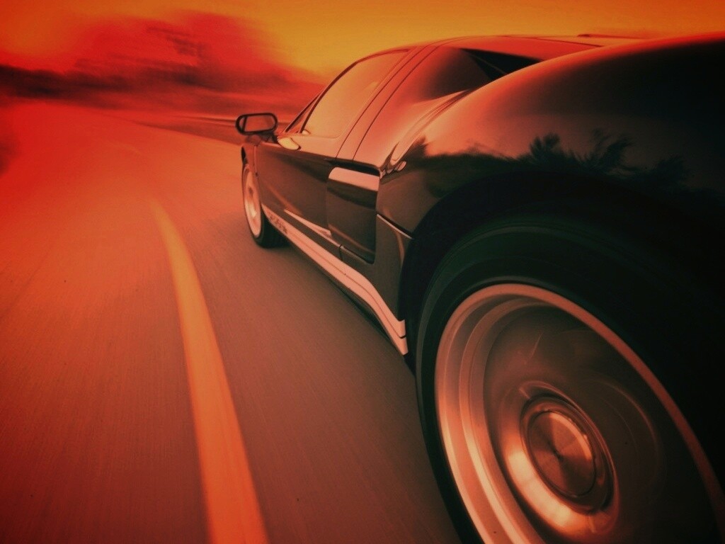 Авто на повороте обои