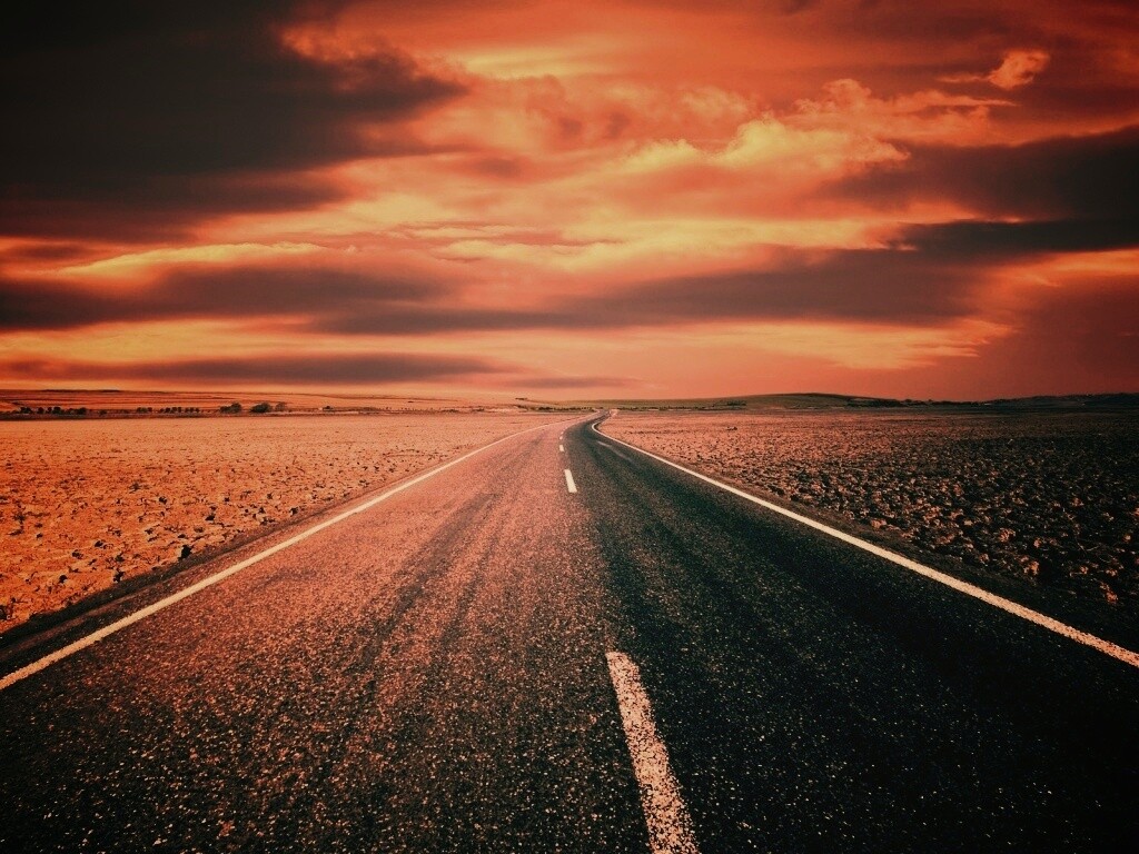 Дорого к горизонту обои