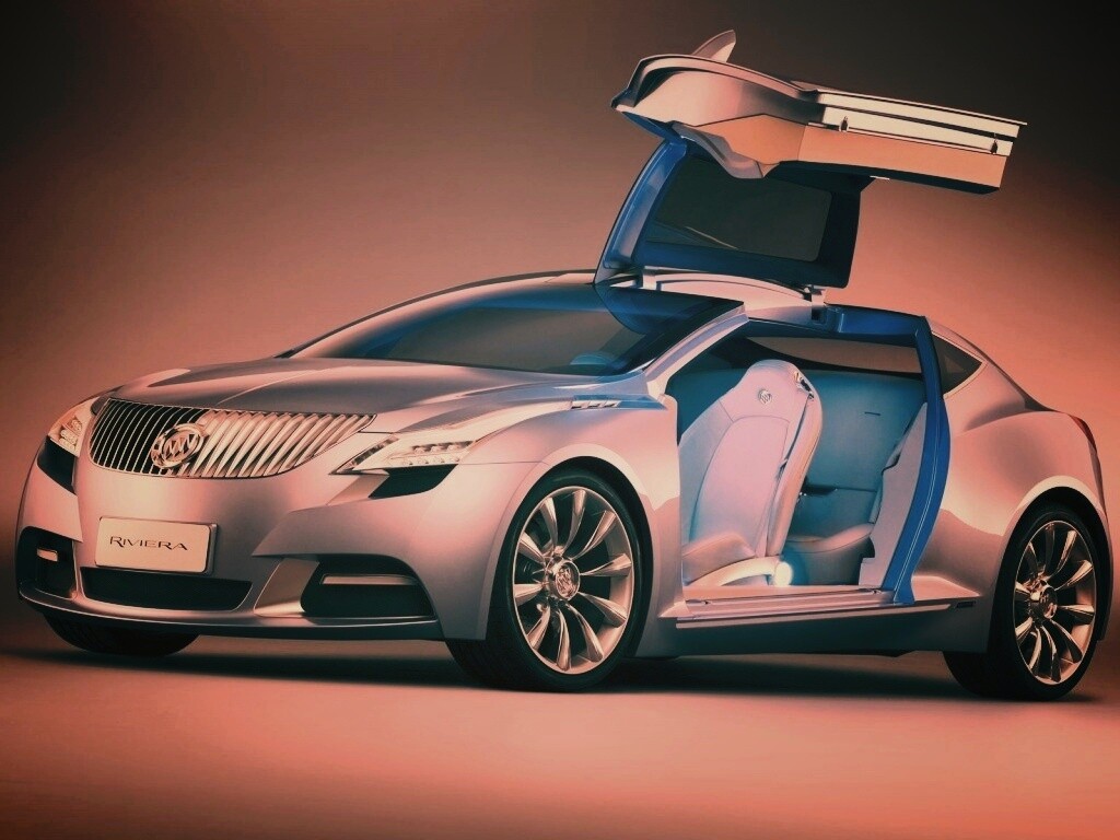 Buick Riviera с распахнутой дверцей обои