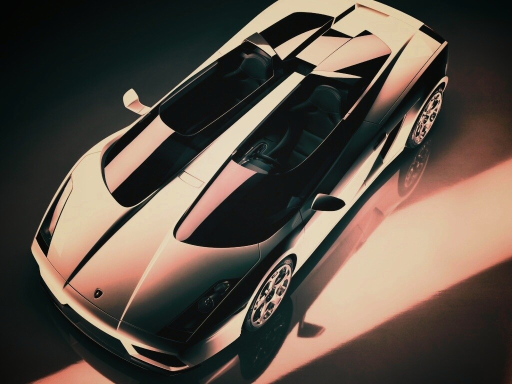 Светло-серый Lamborghini обои