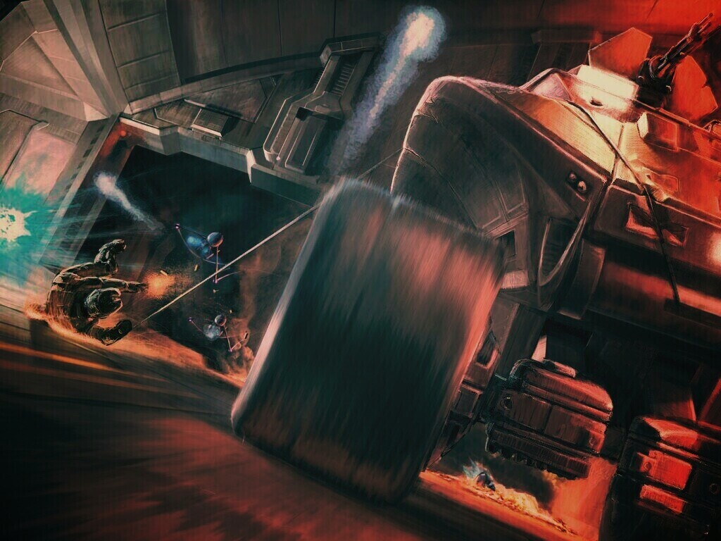 Погоня в Halo обои
