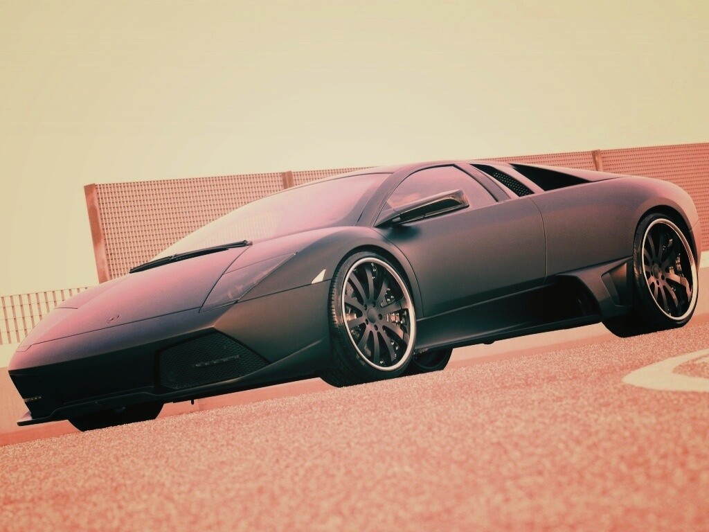 Lamborghini Reventon черного цвета обои