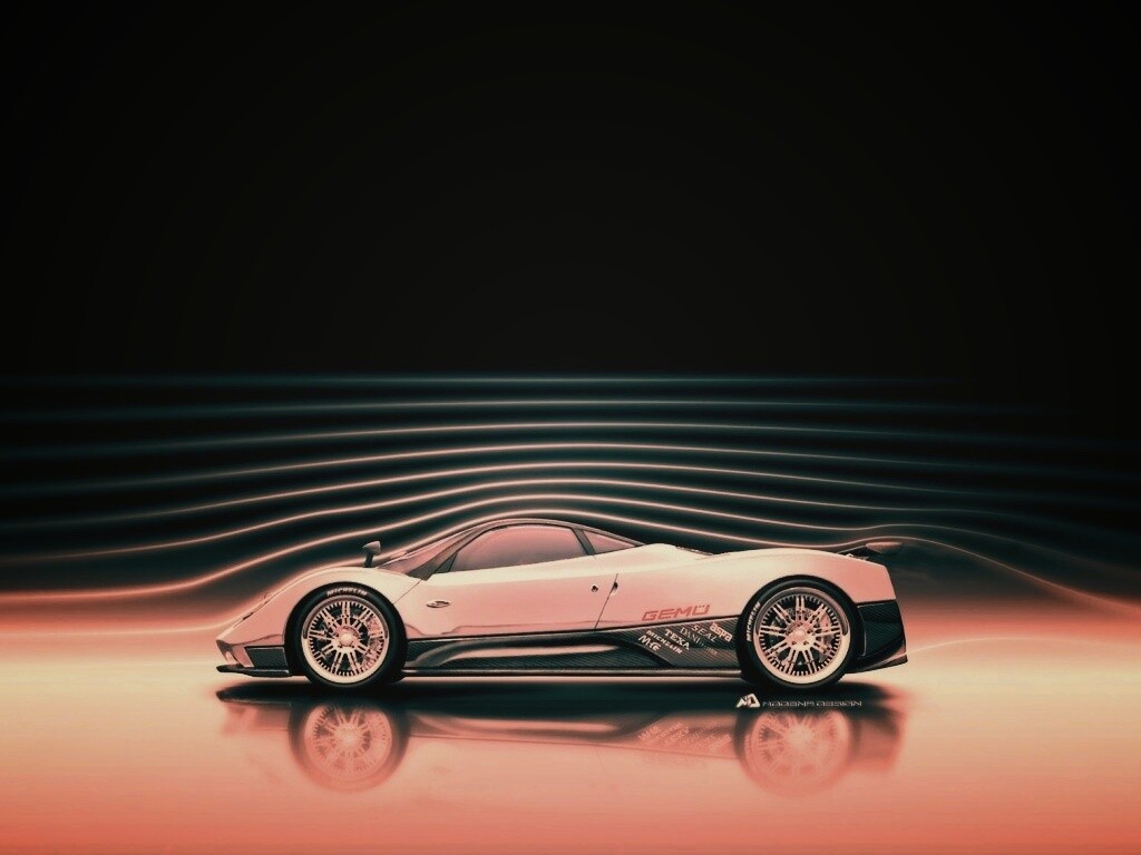 Аэродинамика Pagani Zonda обои