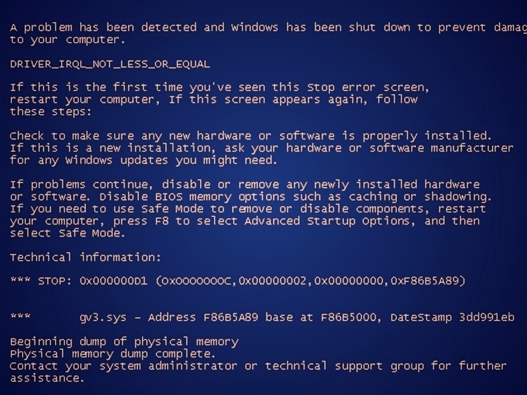 BSOD обои