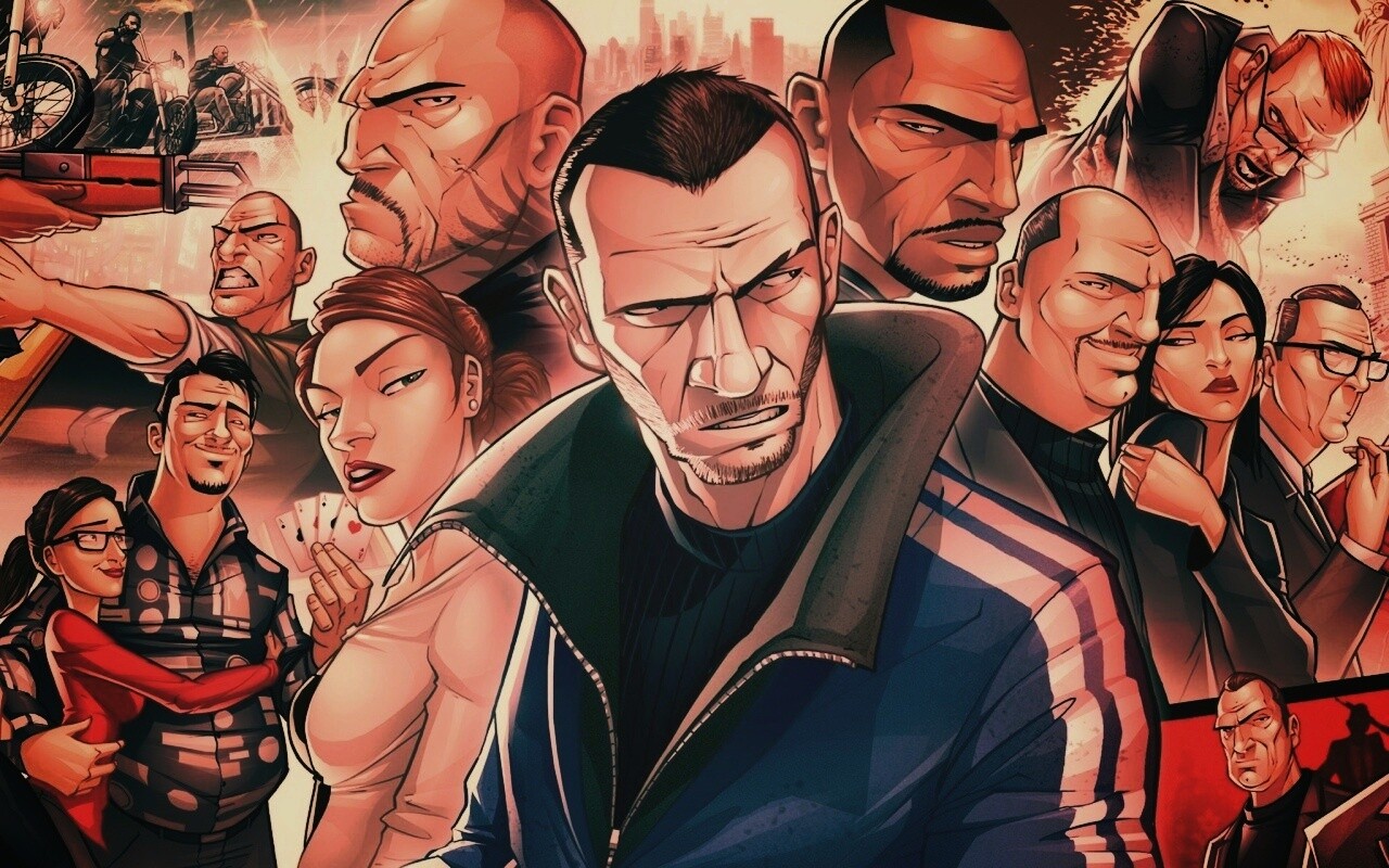 Персонажи GTA4 обои