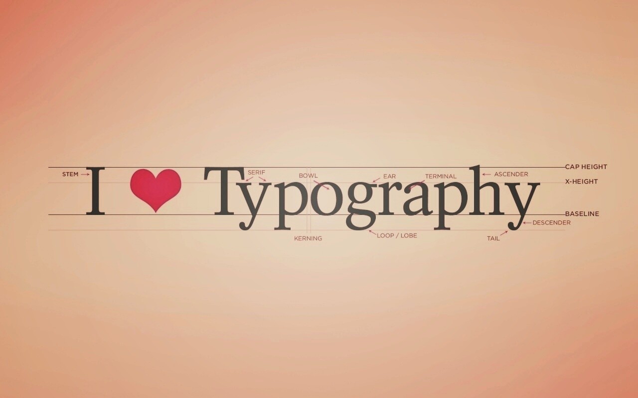 I love typography обои