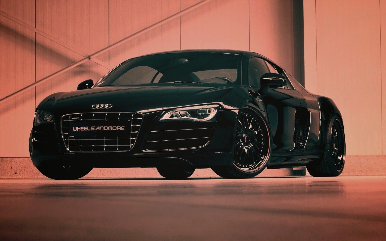 Audi черного цвета обои