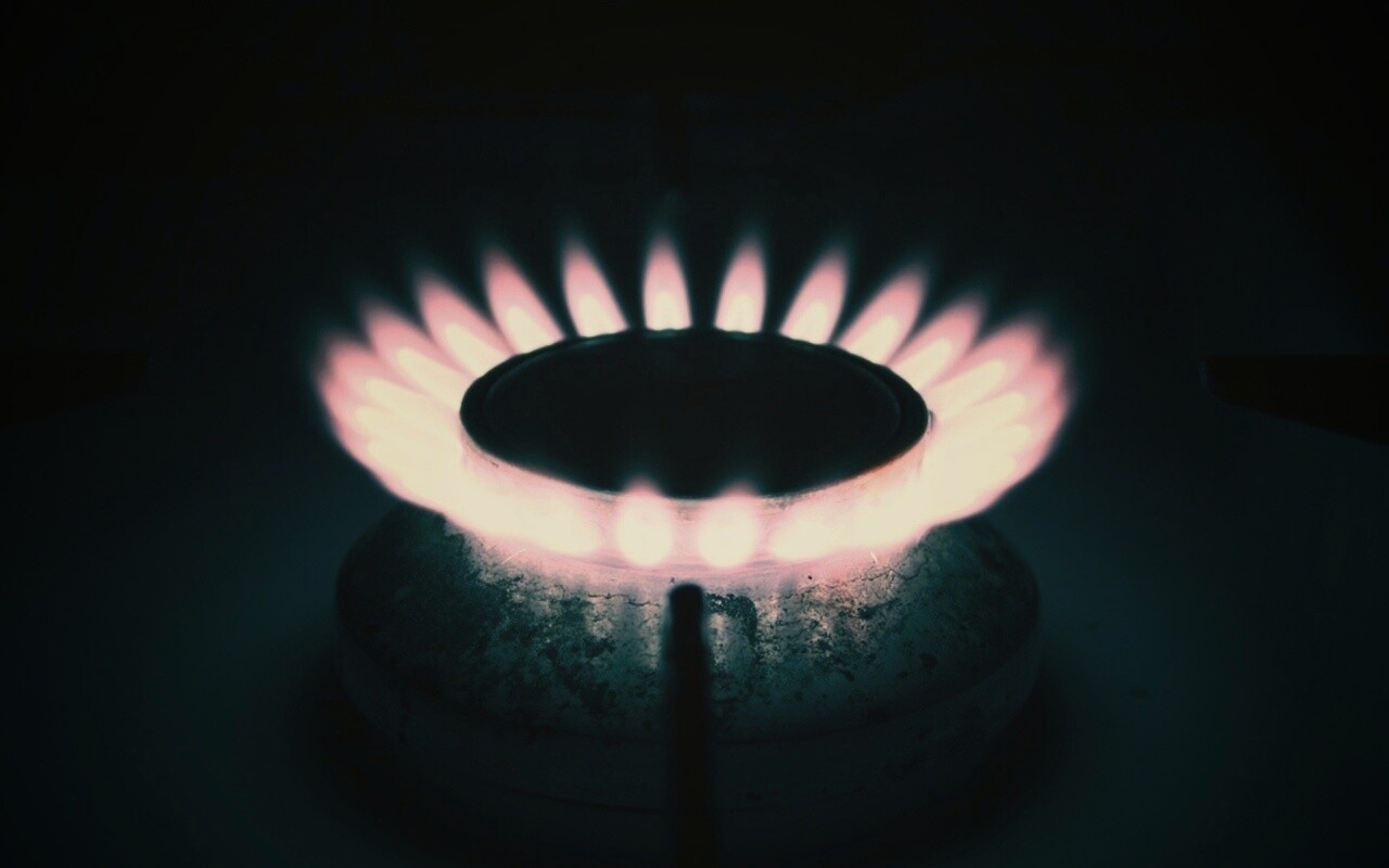 Огонь газовой конфорки обои