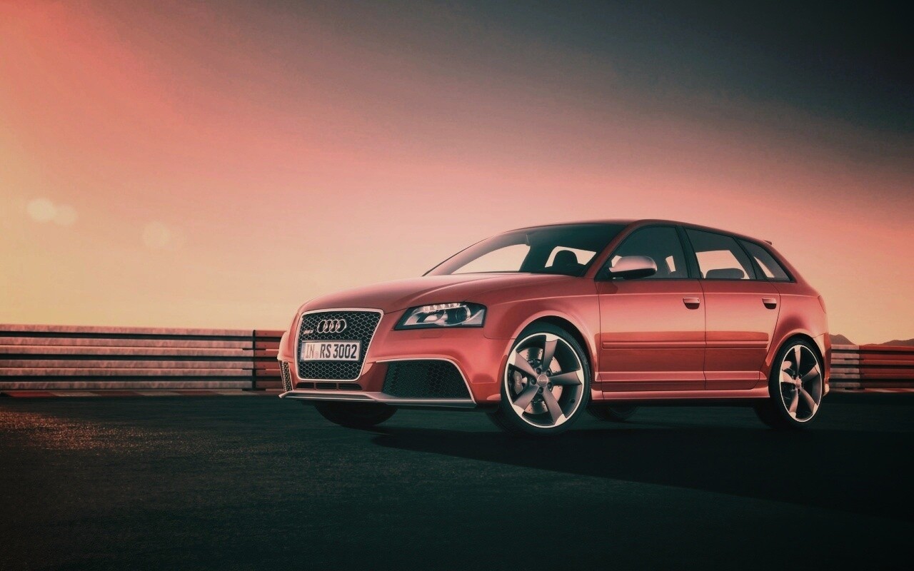 Фотосессия Audi RS3 на треке обои