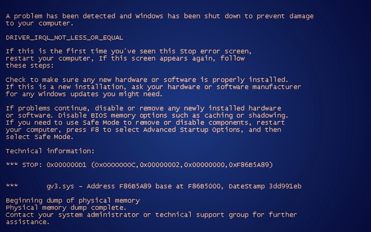 BSOD обои