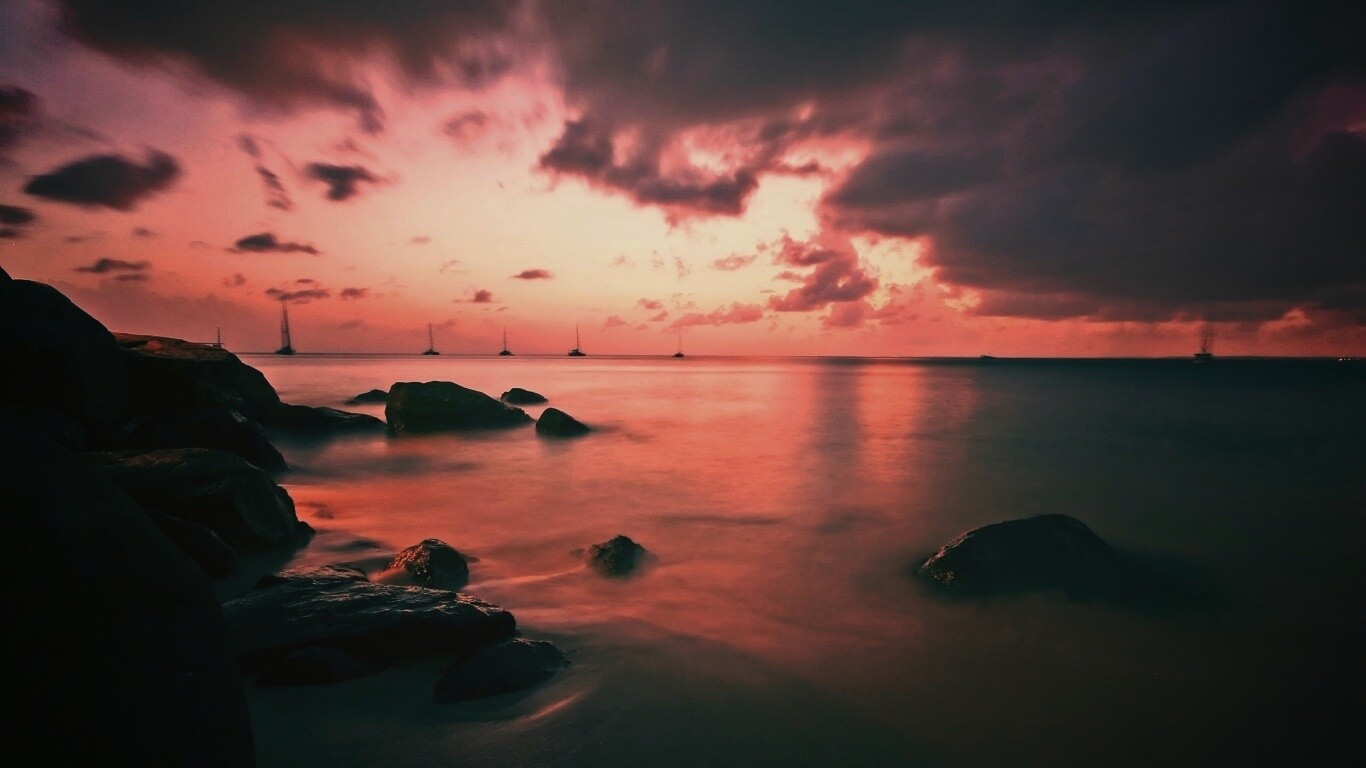 Кровавое море обои
