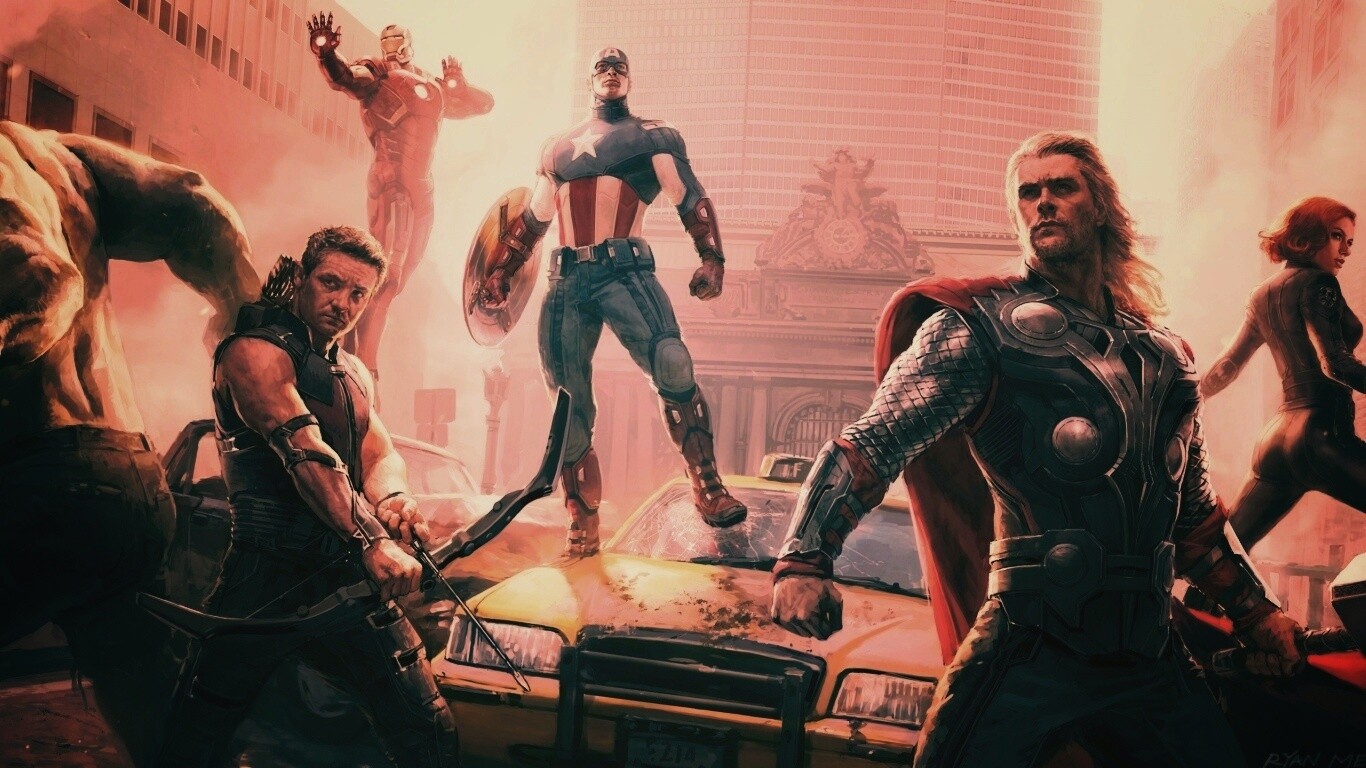 Арт к фильму Мстители обои