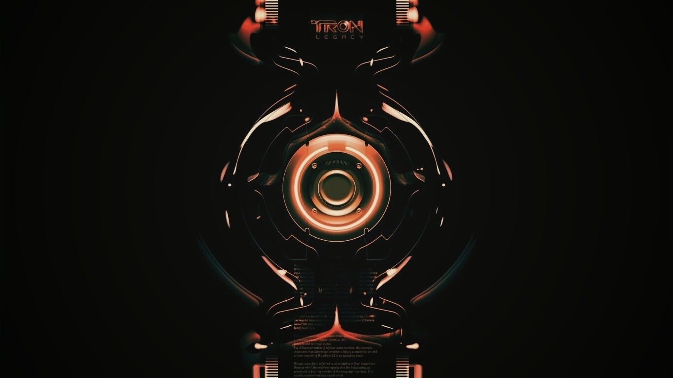 Tron Data Amber обои