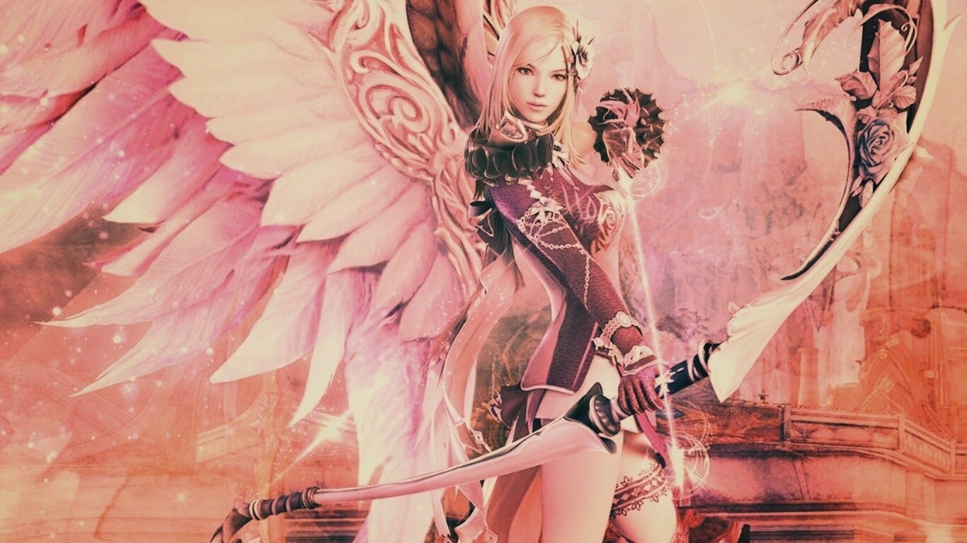 Эльфийка лучница из Aion обои