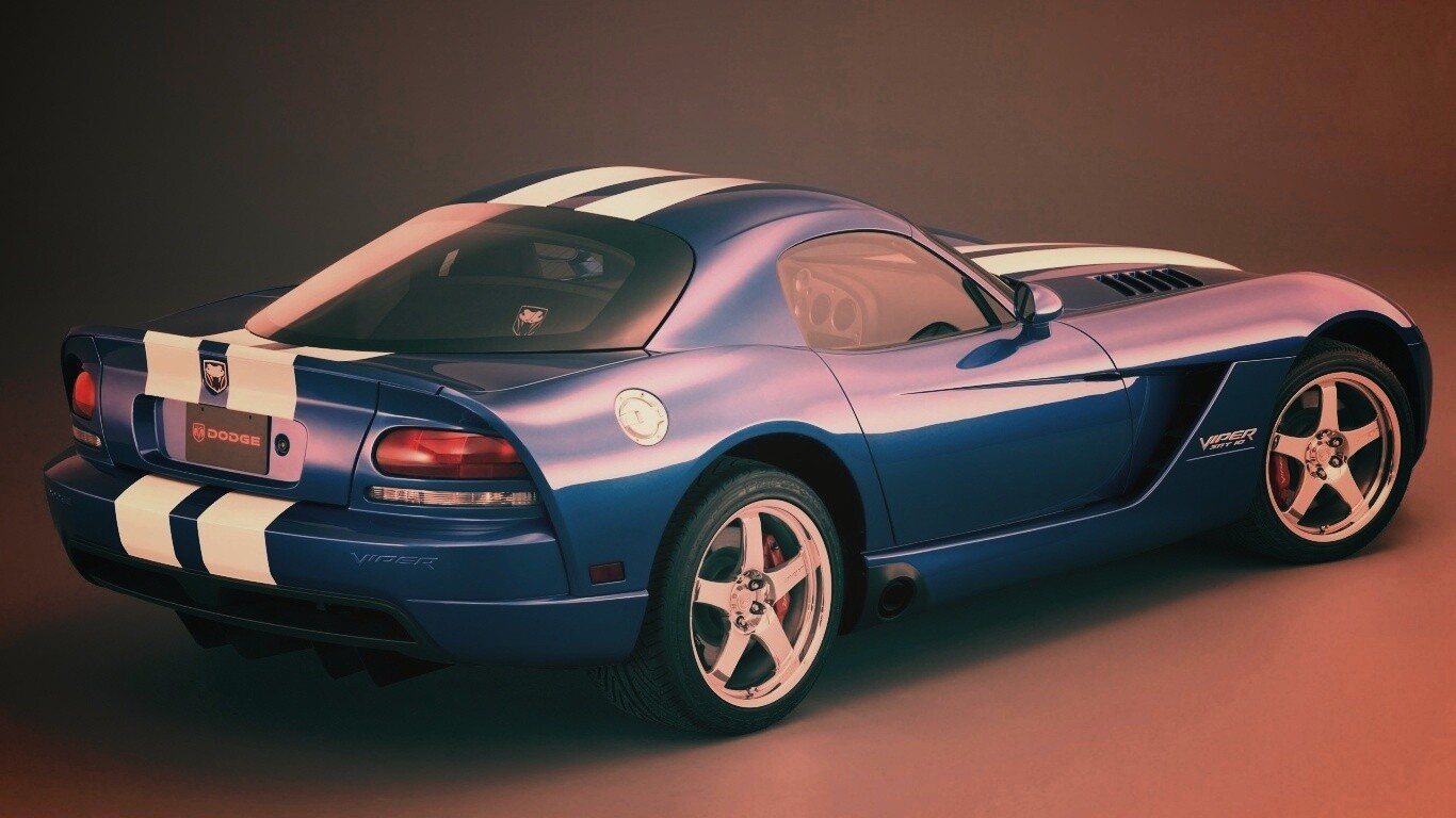 Синий Dodge Viper обои