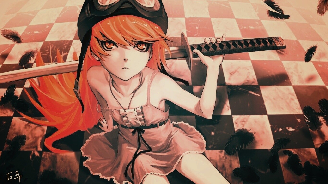 Полувампир из Bakemonogatari обои