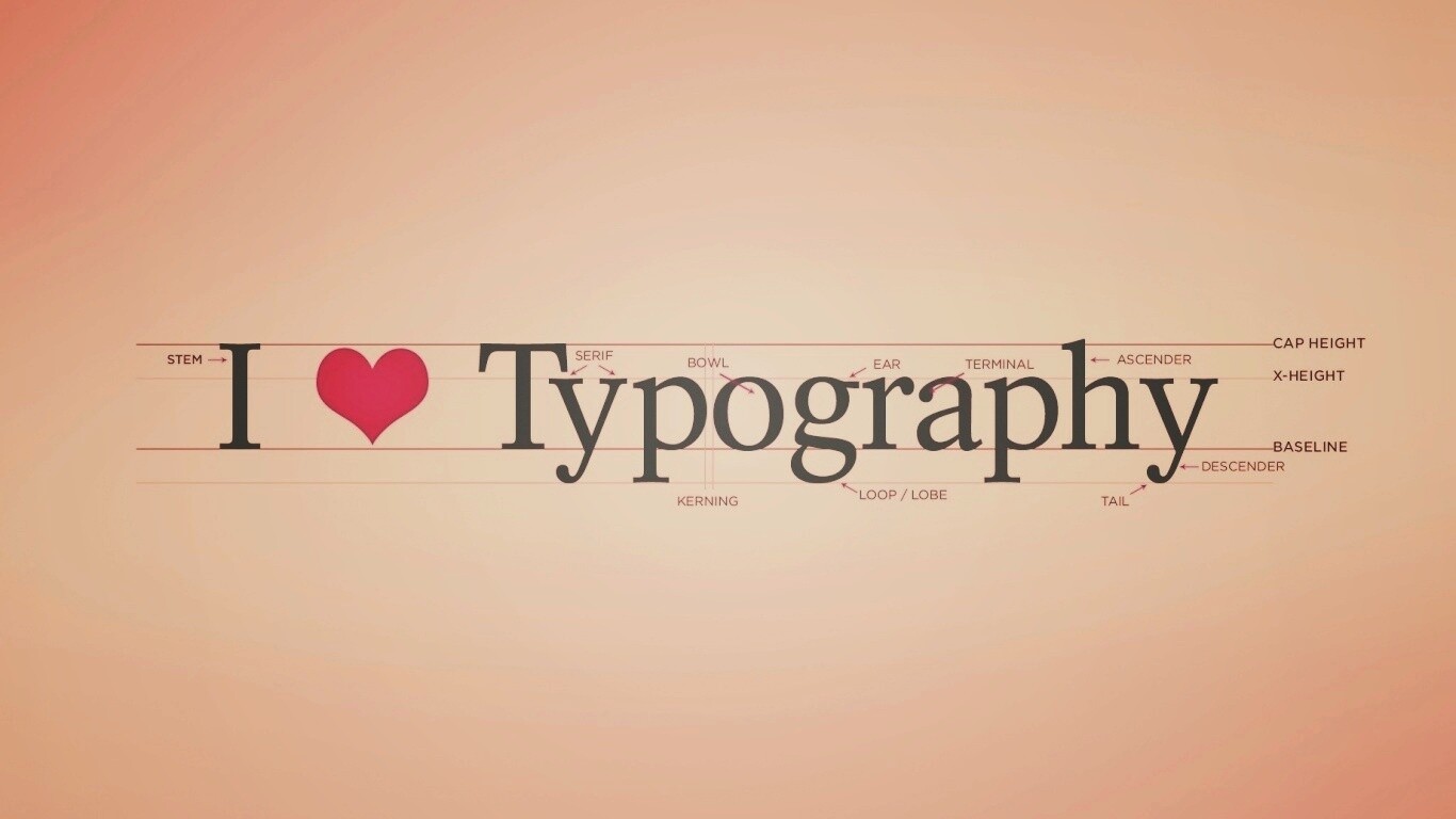 I love typography обои