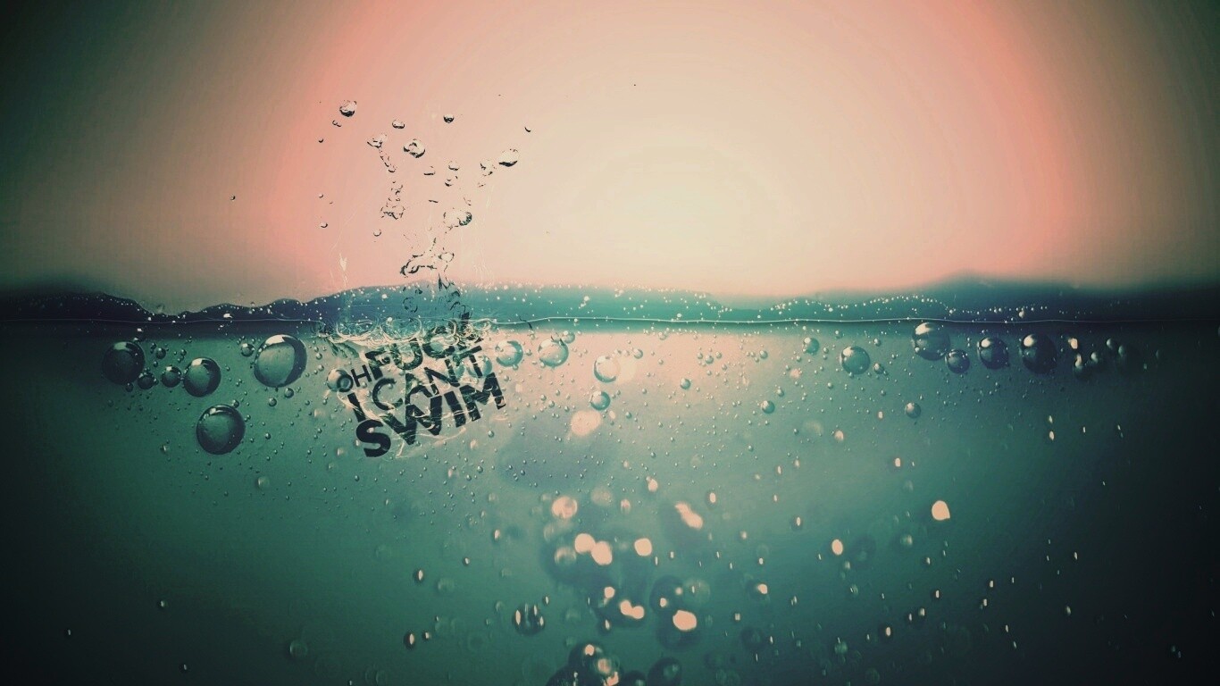 Oh fuck i cant swim обои