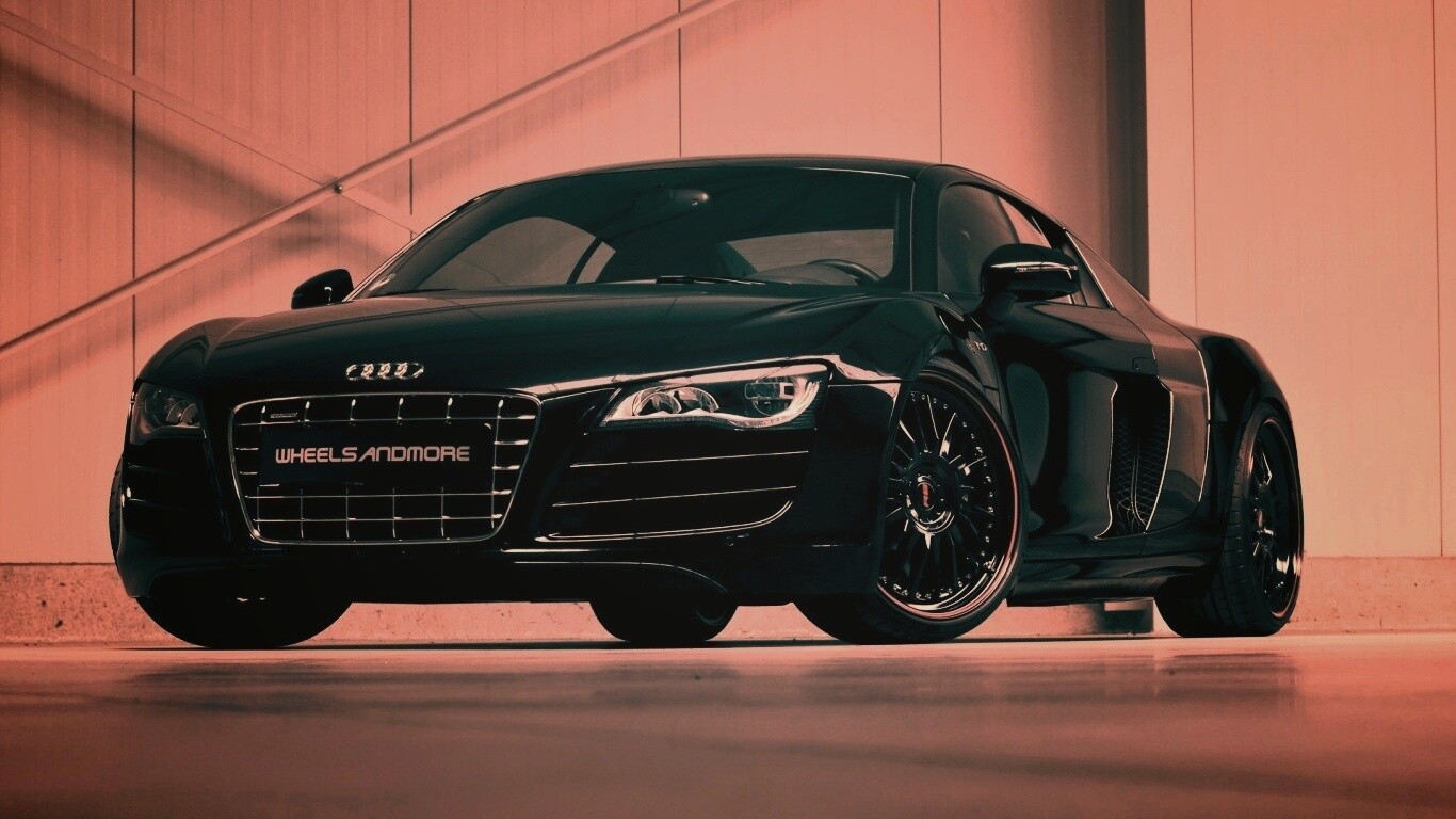 Audi черного цвета обои