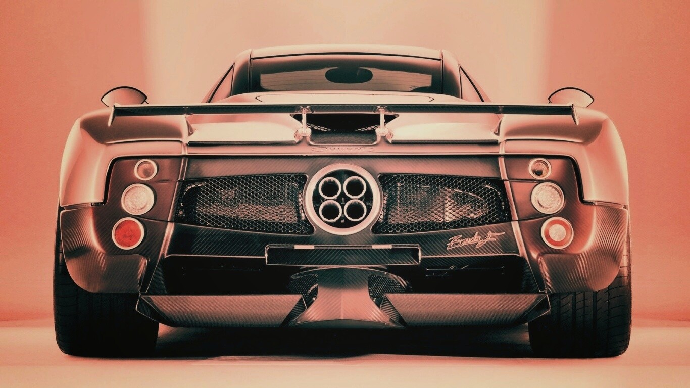 Pagani Zonda сзади обои