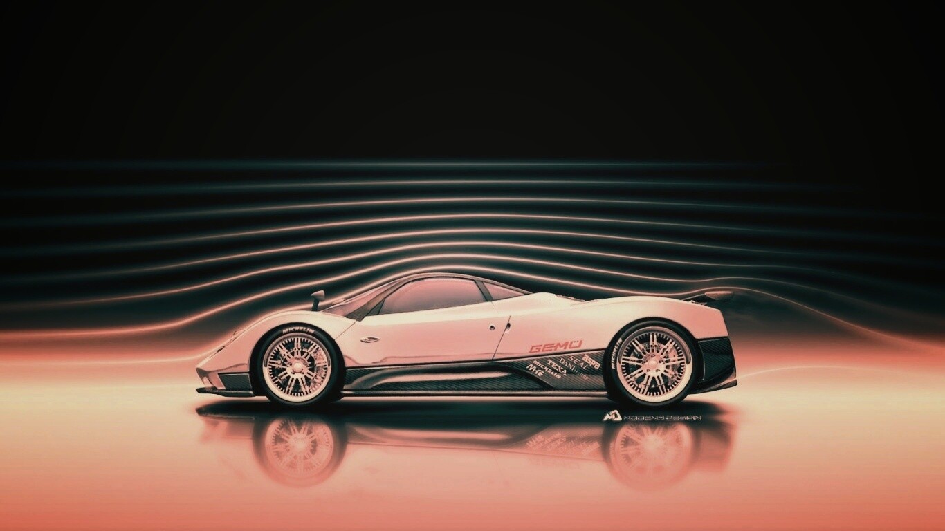 Аэродинамика Pagani Zonda обои