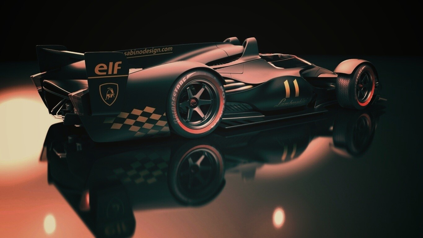Болид Lamborghini обои