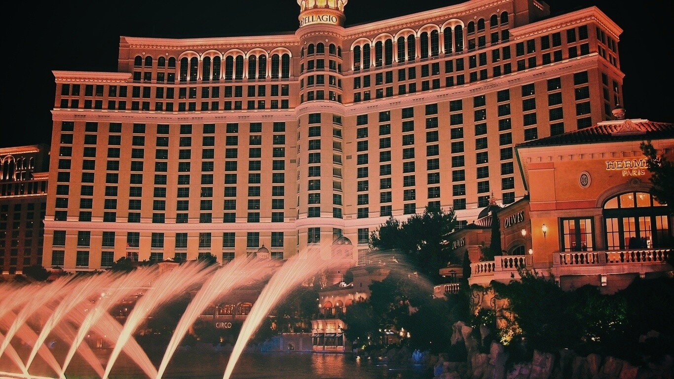Казино Bellagio в Лас-Вегасе обои