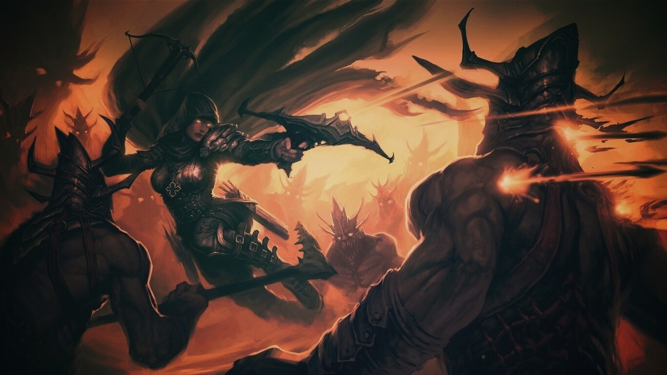 Охотник на демонов из Diablo 3 обои