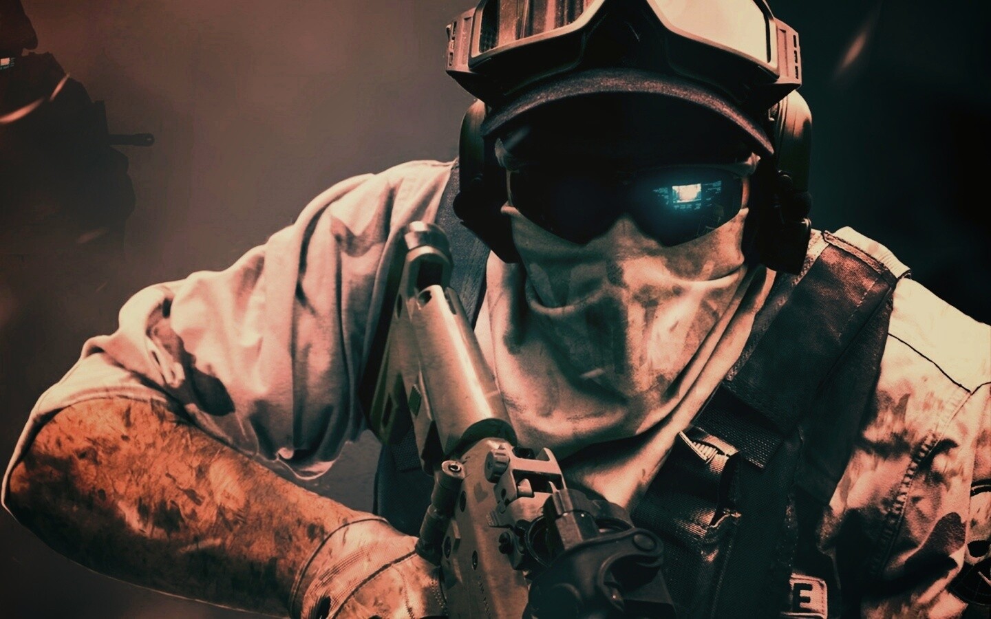 Боец в маске обои