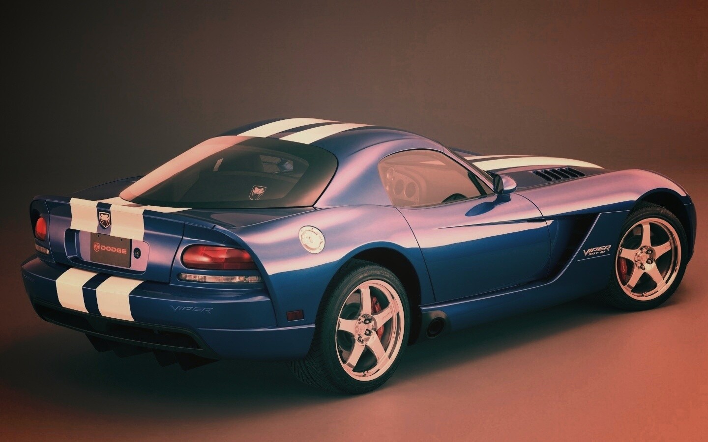 Синий Dodge Viper обои