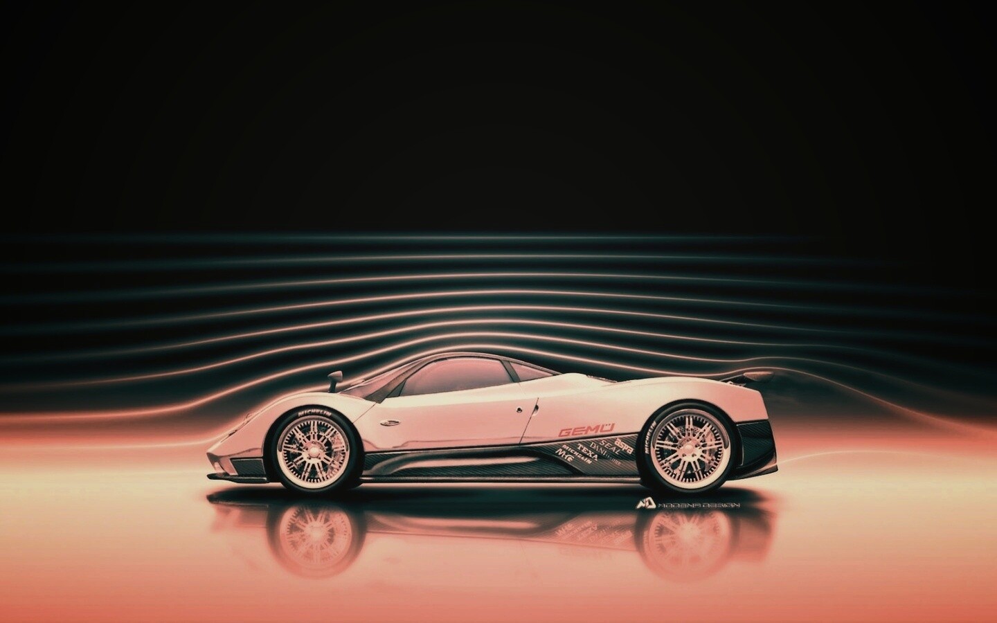 Аэродинамика Pagani Zonda обои