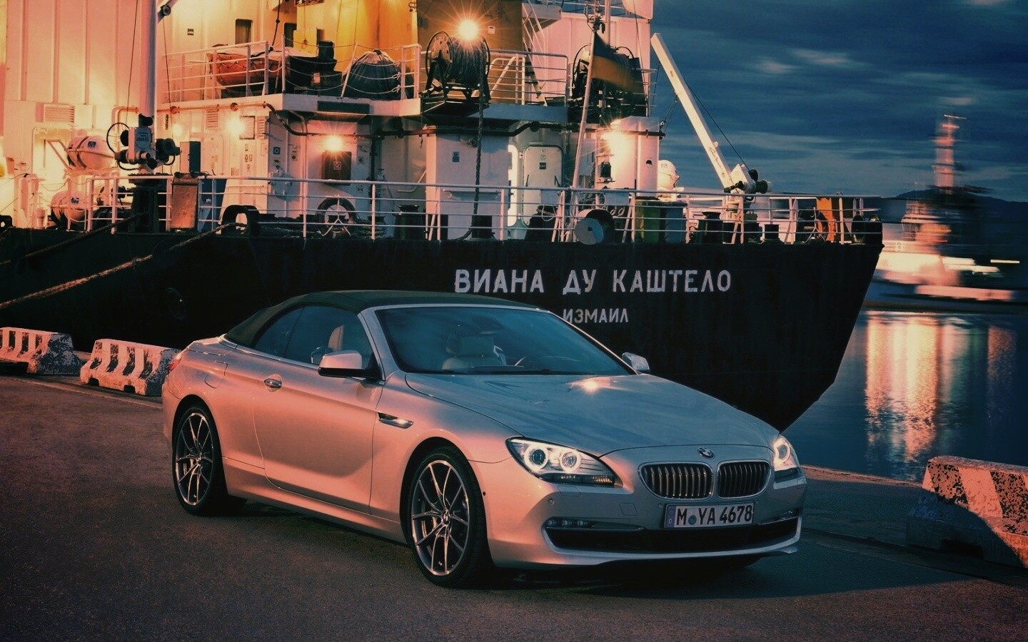 BMW 6 в порту обои