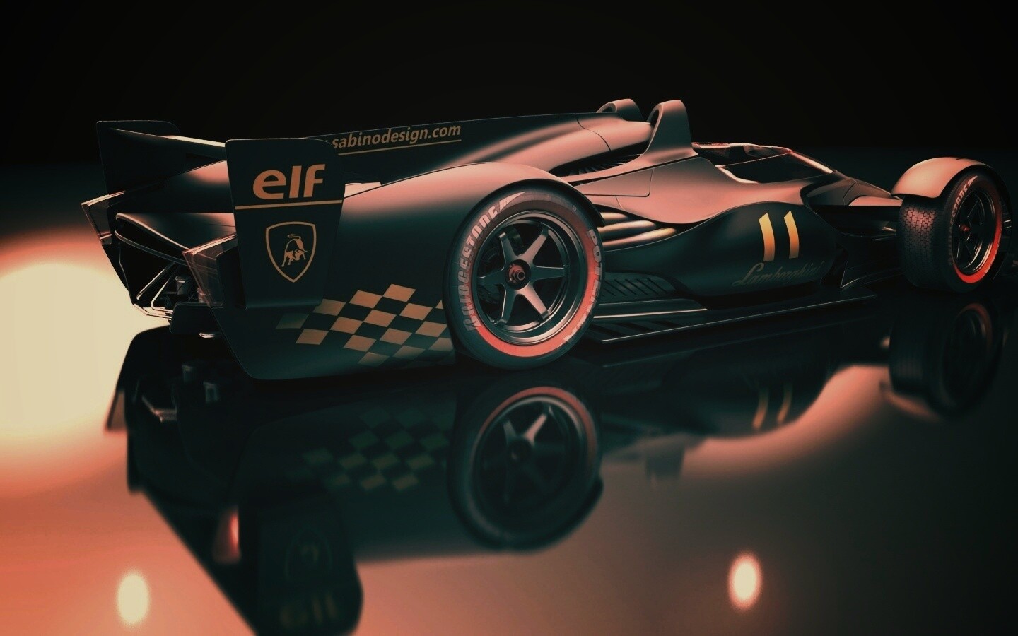 Болид Lamborghini обои