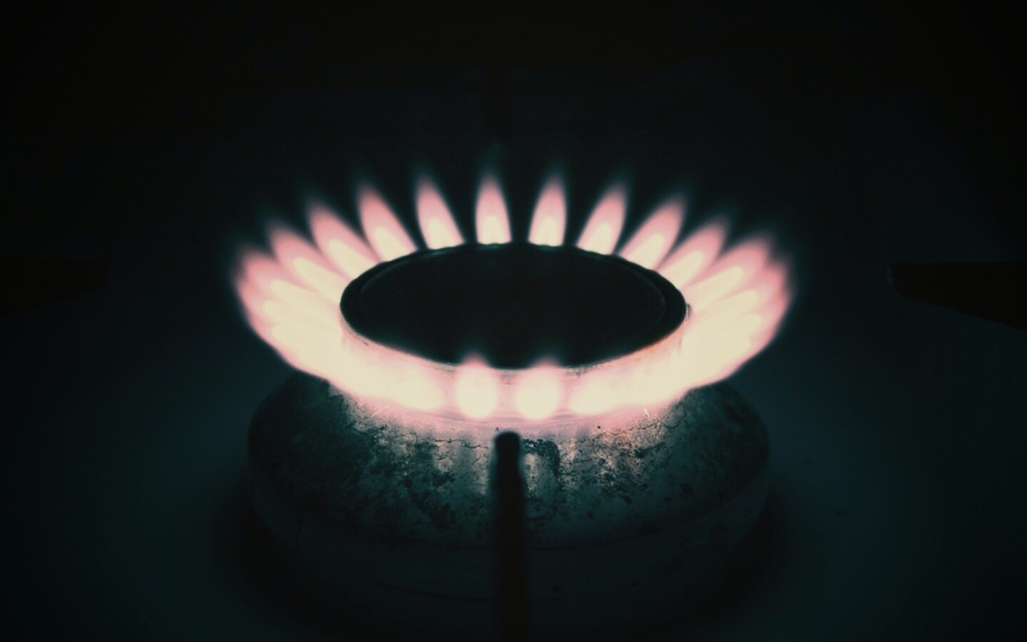 Огонь газовой конфорки обои