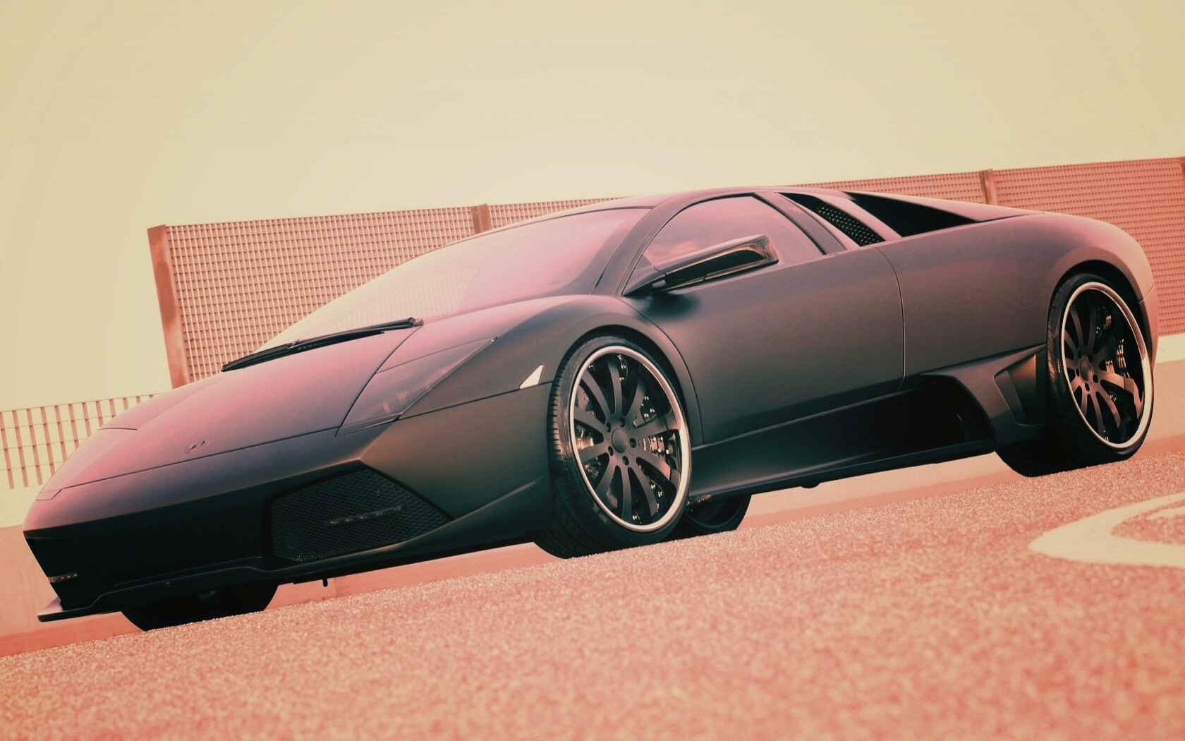 Lamborghini Reventon черного цвета обои